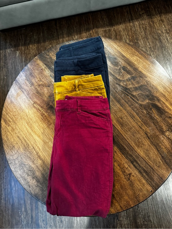 Old Navy Pants - Old Navy Ankle Corduroy Pants in Pink, Tan & Navy